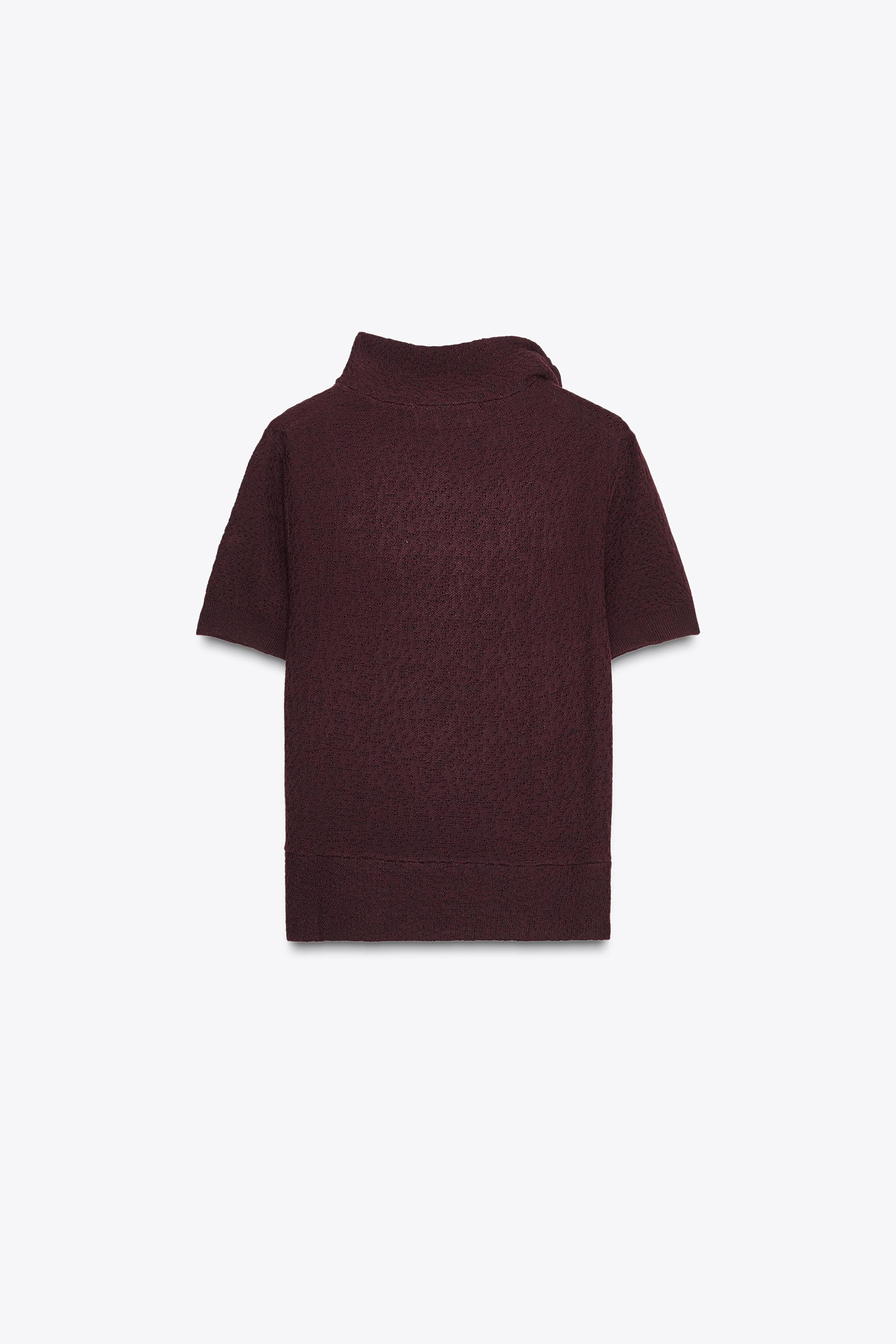 SHORT SLEEVE KNIT TIE JUMPER